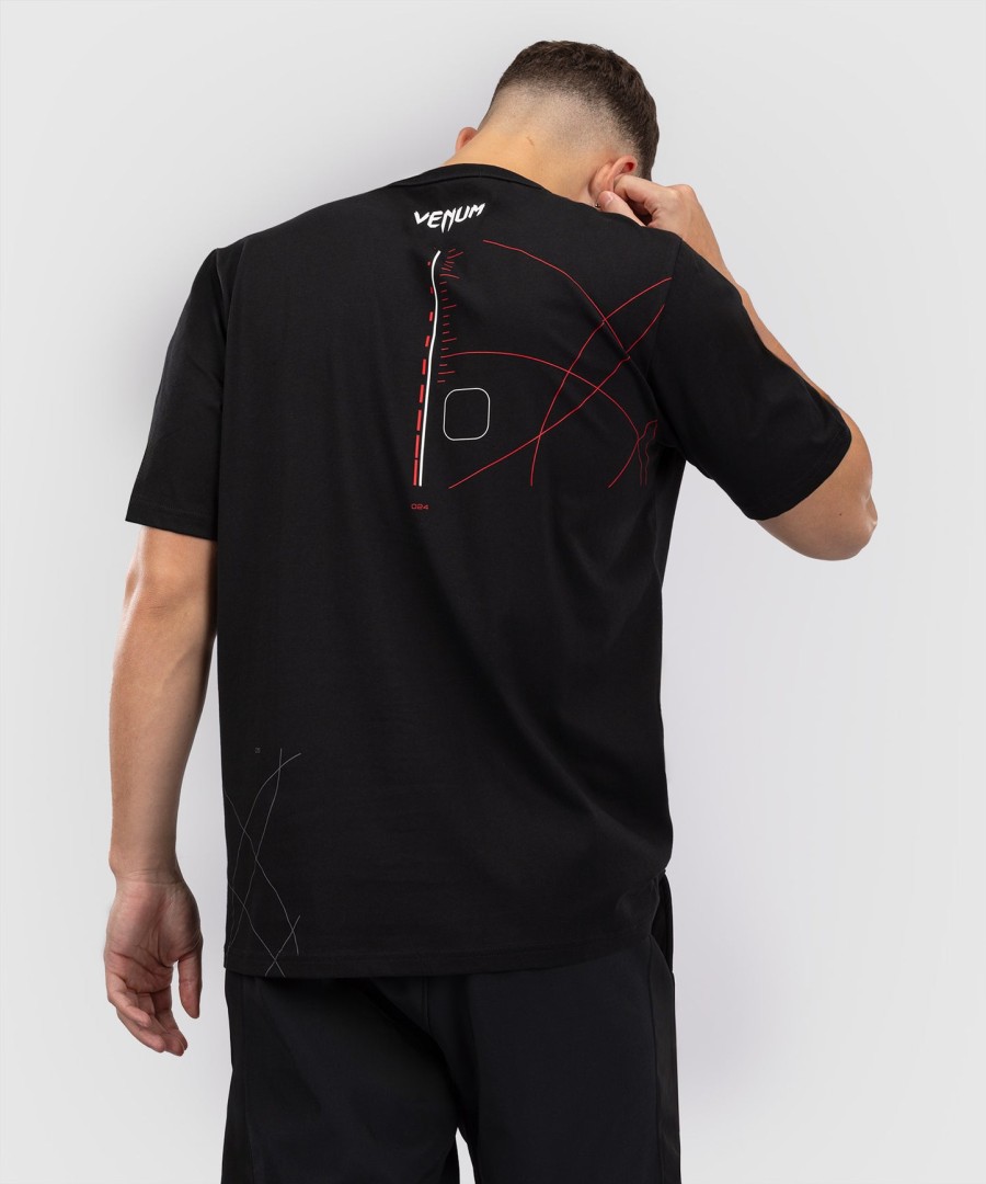 tričko venum tactical xt - černéohnivé červené