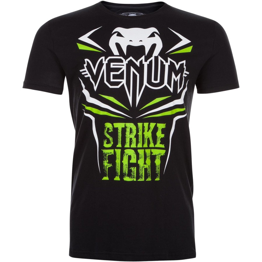 tričko venum strike fight - černéneo zelené