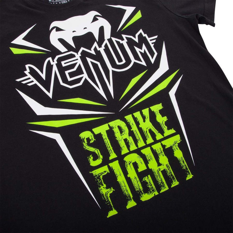 tričko venum strike fight - černéneo zelené