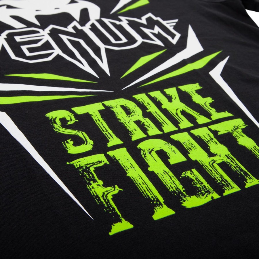 tričko venum strike fight - černéneo zelené