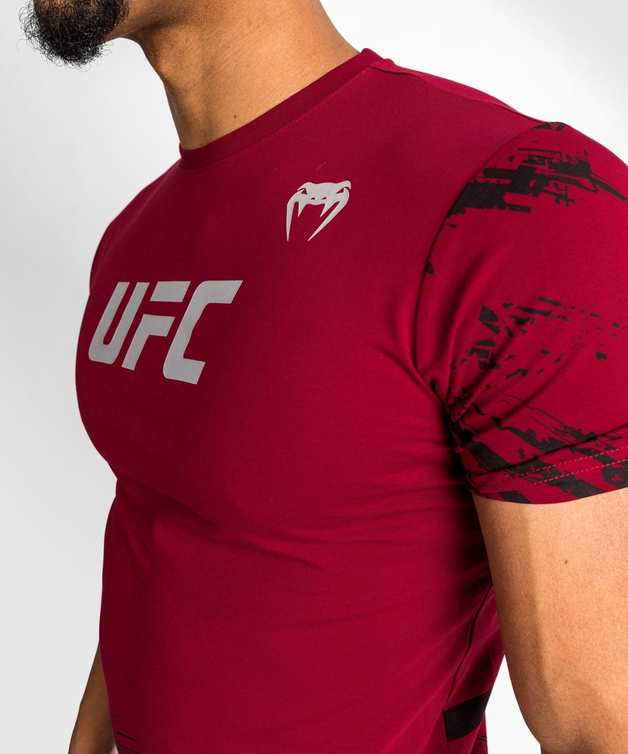 pánské tričko s krátkým rukávem ufc venum authentic fight week 2.0 - červené