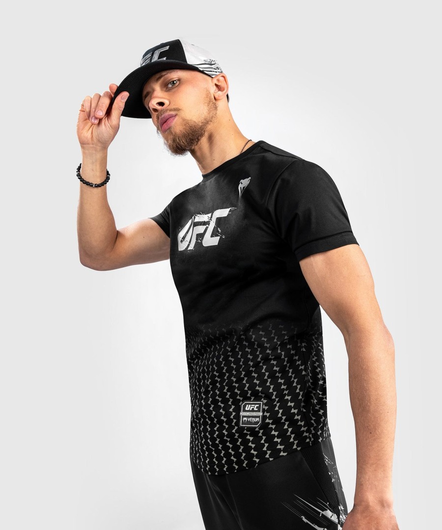 pánské tričko s krátkým rukávem ufc venum authentic fight week 2.0 - černé