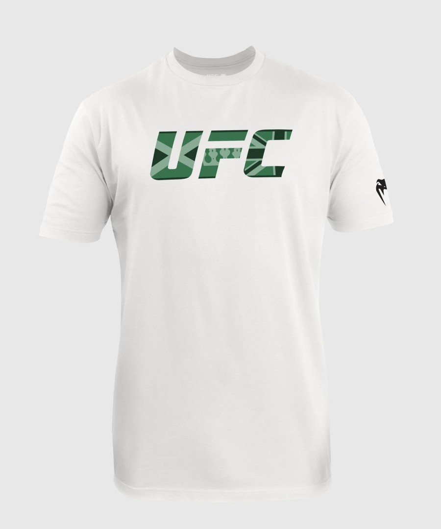 pánské bílé tričko ufc unrival by venum leon edwards