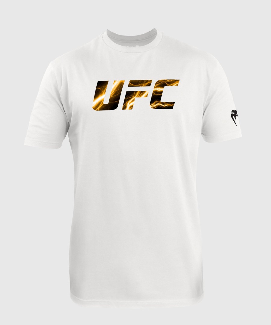 pánské tričko ufc unrival by venum white israel adesanya