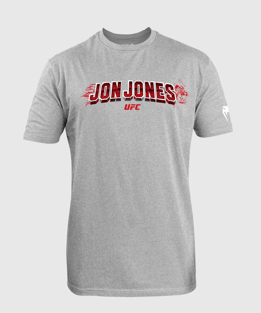 pánské tričko ufc unrival by venum jon jones heather grey