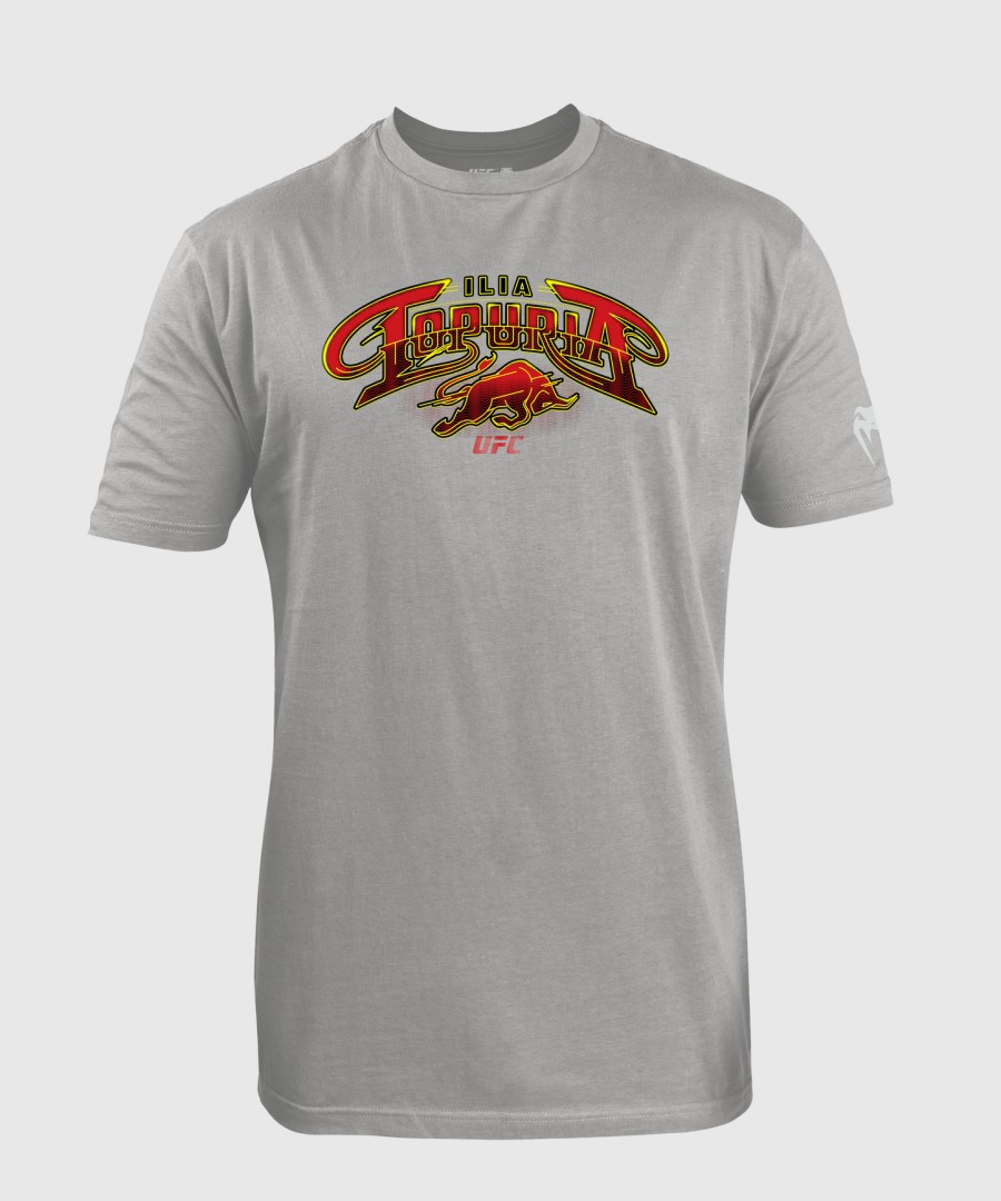 pánské tričko ufc unrivaled by venum heather grey ilia topuria