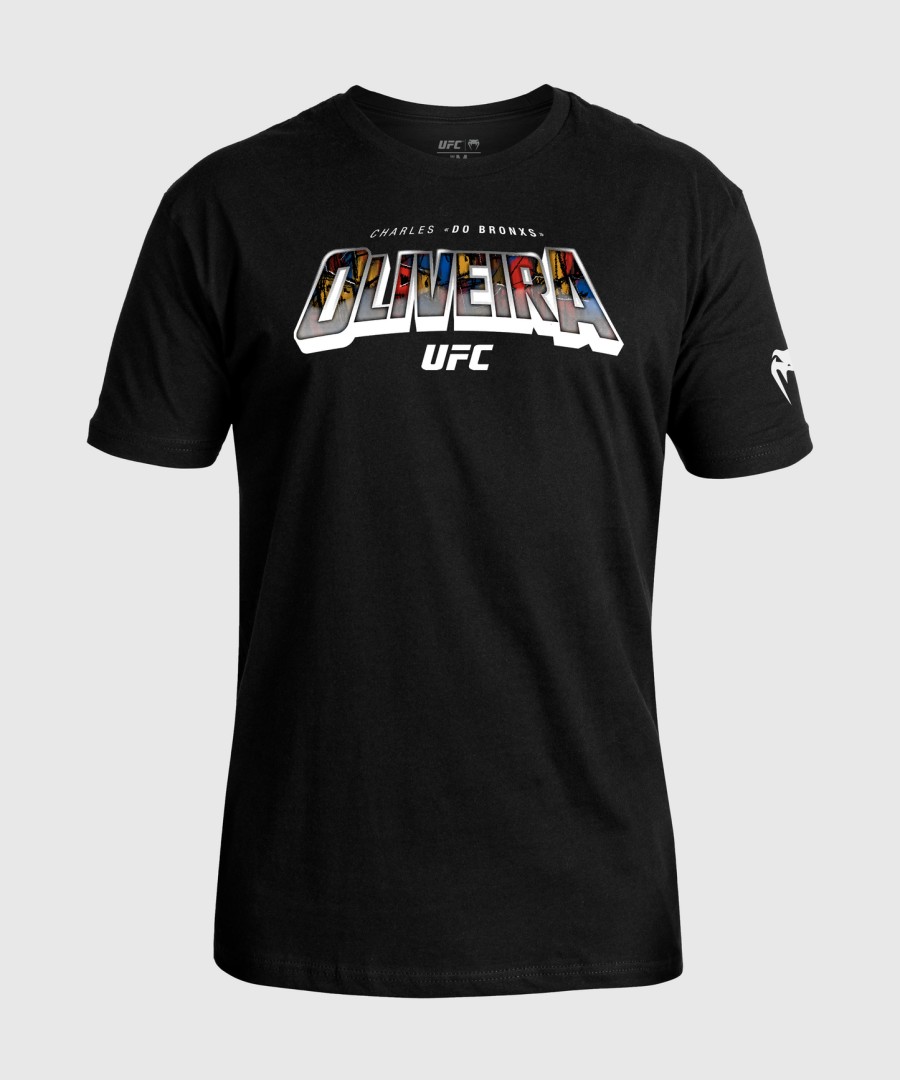 pánské tričko ufc unrivaled by venum black charles oliveira