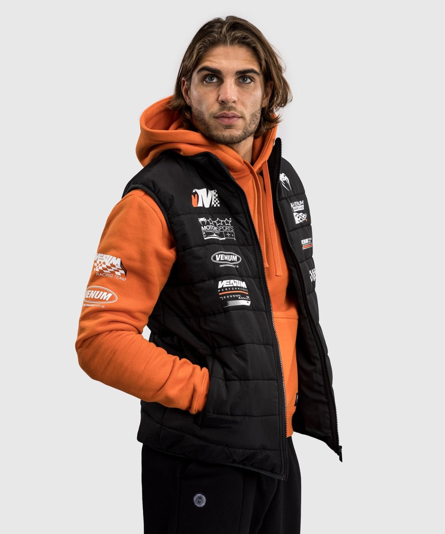 péřová bunda venum motorsport - tmavě černá
