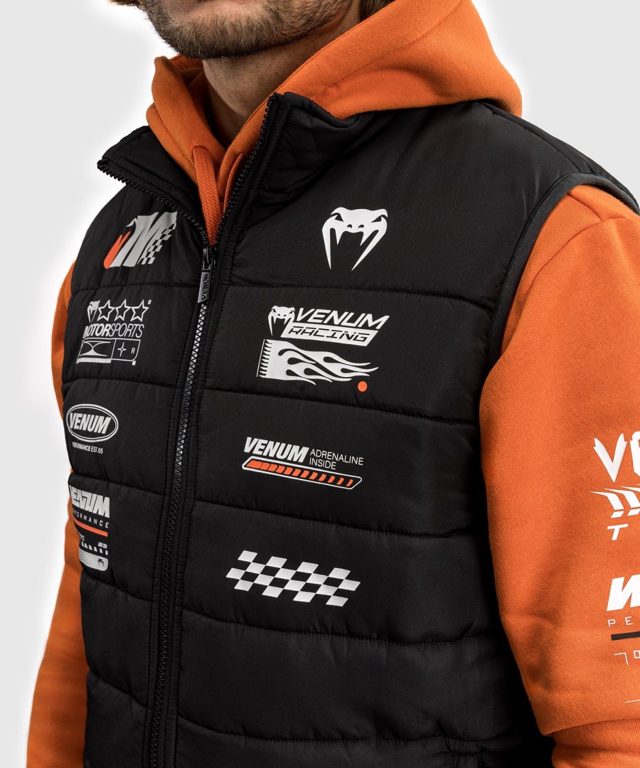 péřová bunda venum motorsport - tmavě černá