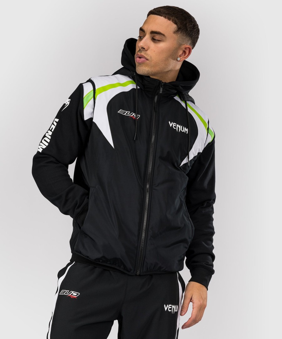péřová bunda venum x bud racing - černábílálimetkově zelená