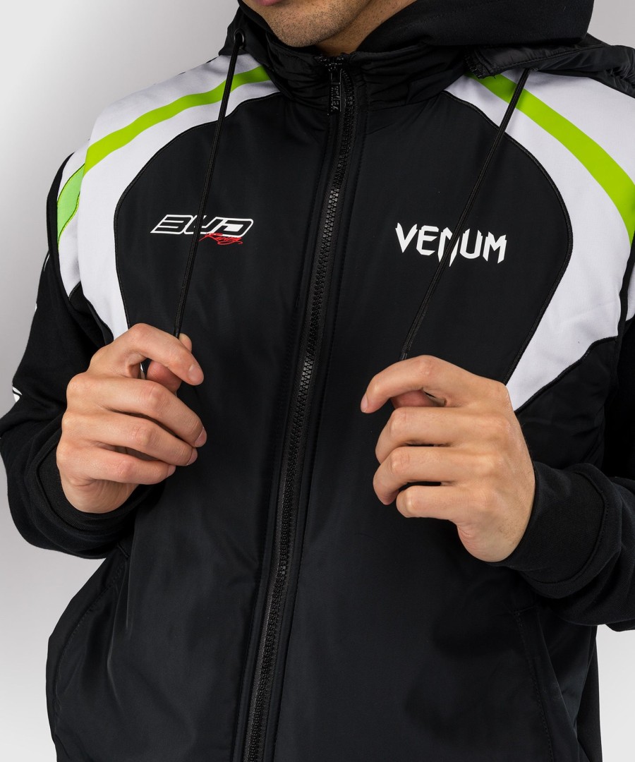 péřová bunda venum x bud racing - černábílálimetkově zelená