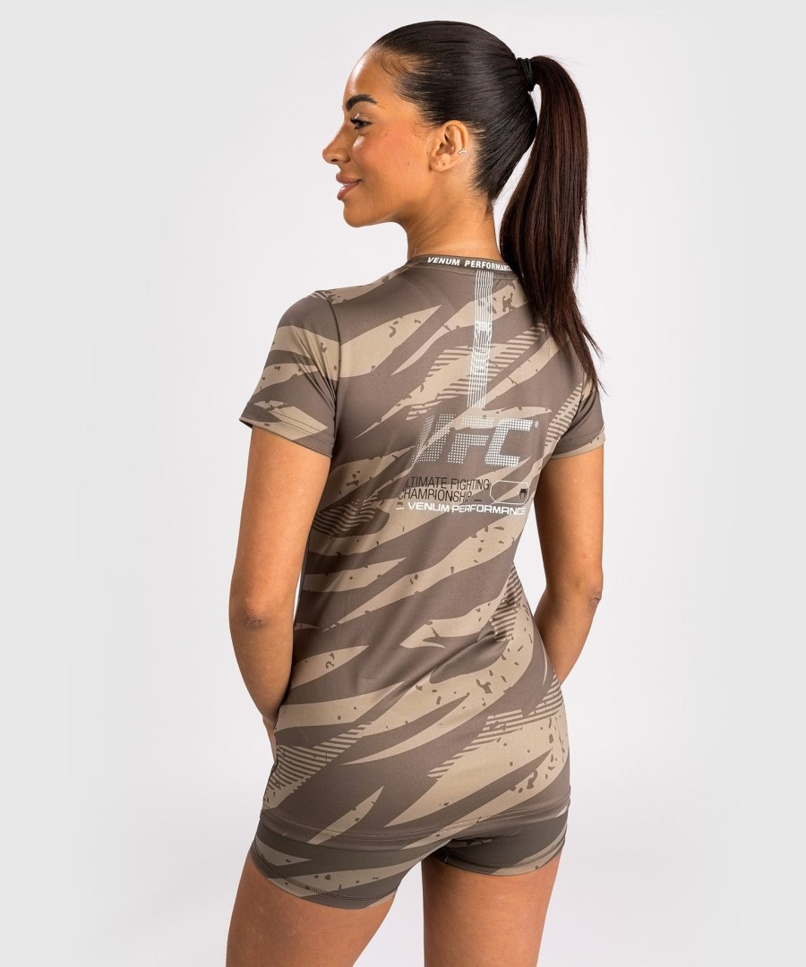 dámské tričko ufc adrenaline by venum fight week dry-tech - desert camo