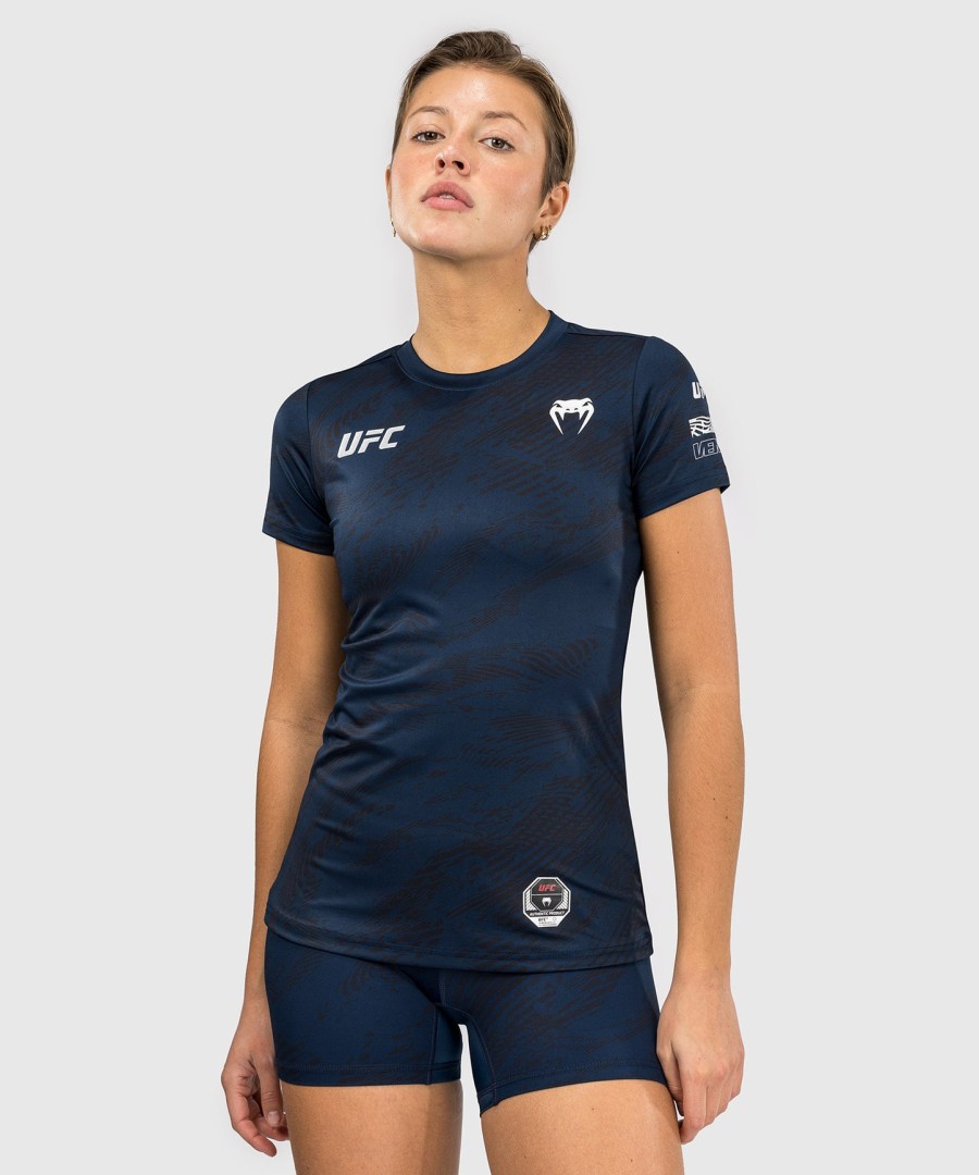 dámské tričko ufc fusion by venum fight week dry-tech - oceánsky modré