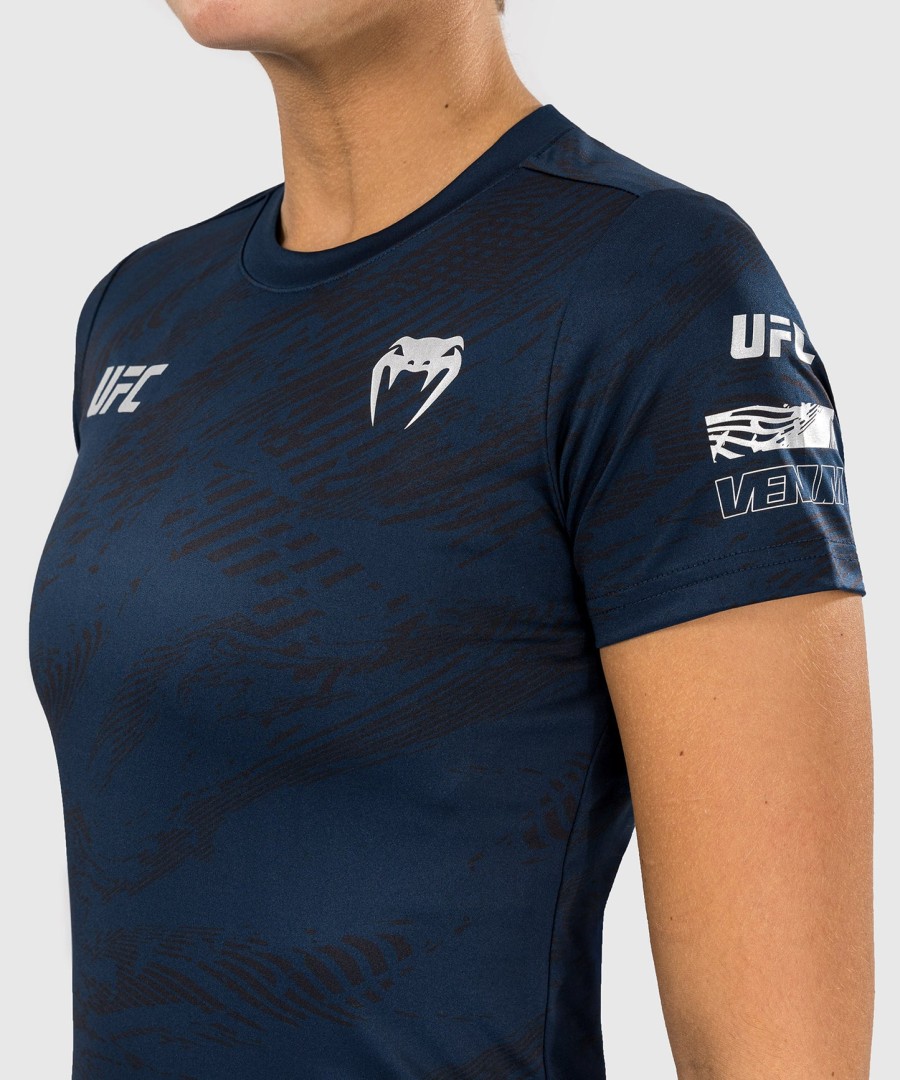 dámské tričko ufc fusion by venum fight week dry-tech - oceánsky modré