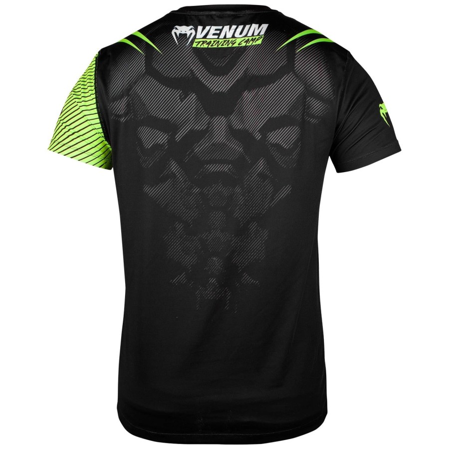 tričko venum training camp 2.0 dry tech - černéneo žluté - exkluzivní
