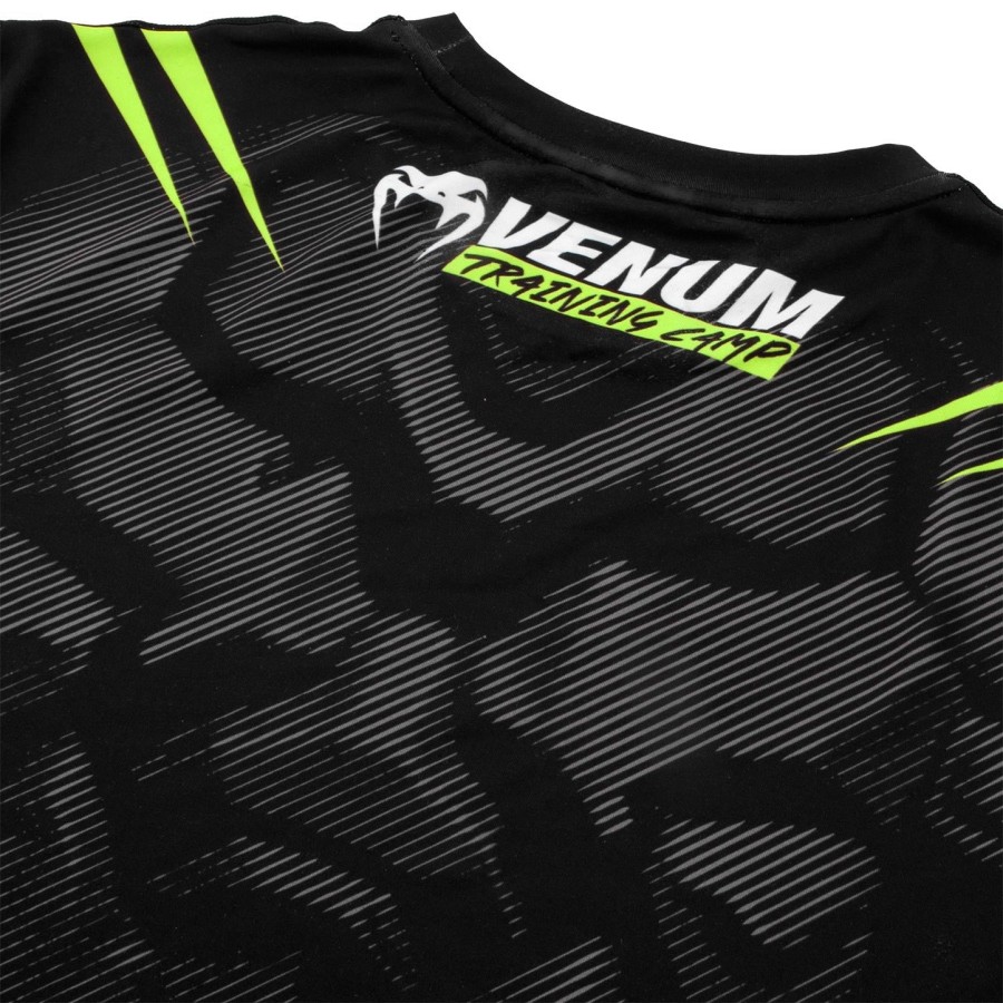 tričko venum training camp 2.0 dry tech - černéneo žluté - exkluzivní