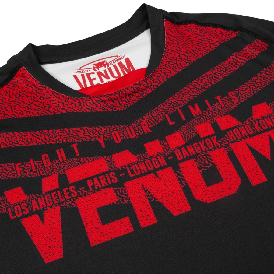 tričko venum signature dry tech - černéčervené