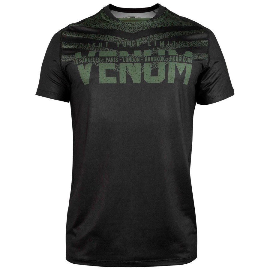 tričko venum signature dry tech - černékhaki - exkluzivní