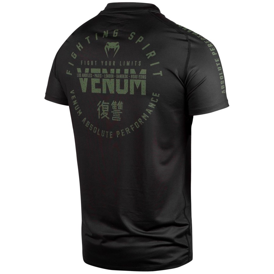tričko venum signature dry tech - černékhaki - exkluzivní