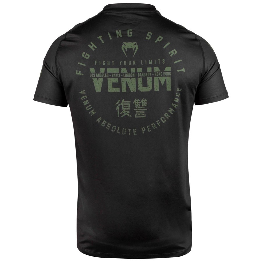 tričko venum signature dry tech - černékhaki - exkluzivní