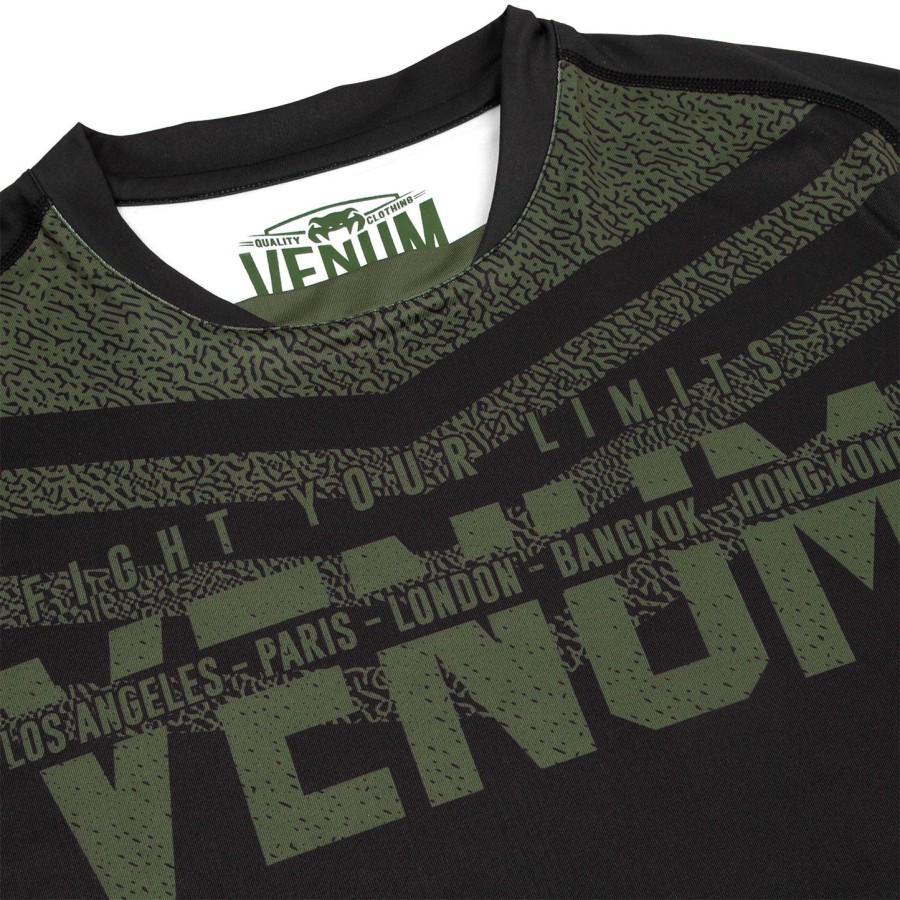 tričko venum signature dry tech - černékhaki - exkluzivní