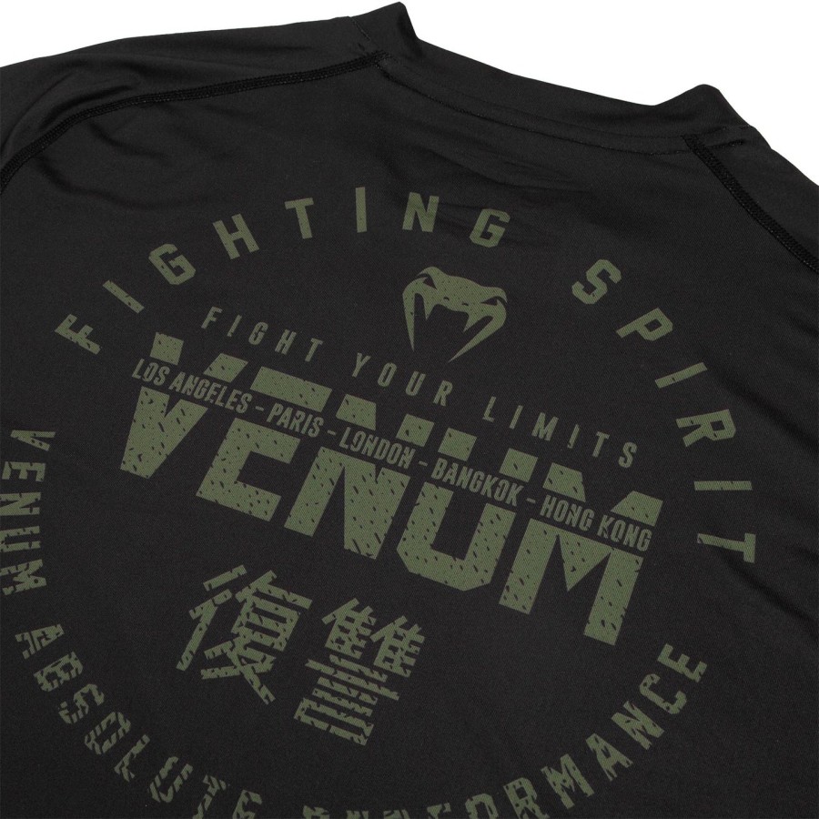 tričko venum signature dry tech - černékhaki - exkluzivní