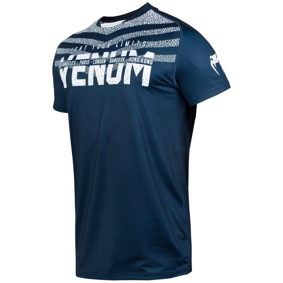 tričko venum signature dry tech - tmavě modrébílé