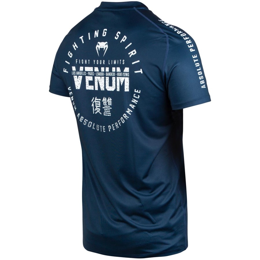 tričko venum signature dry tech - tmavě modrébílé