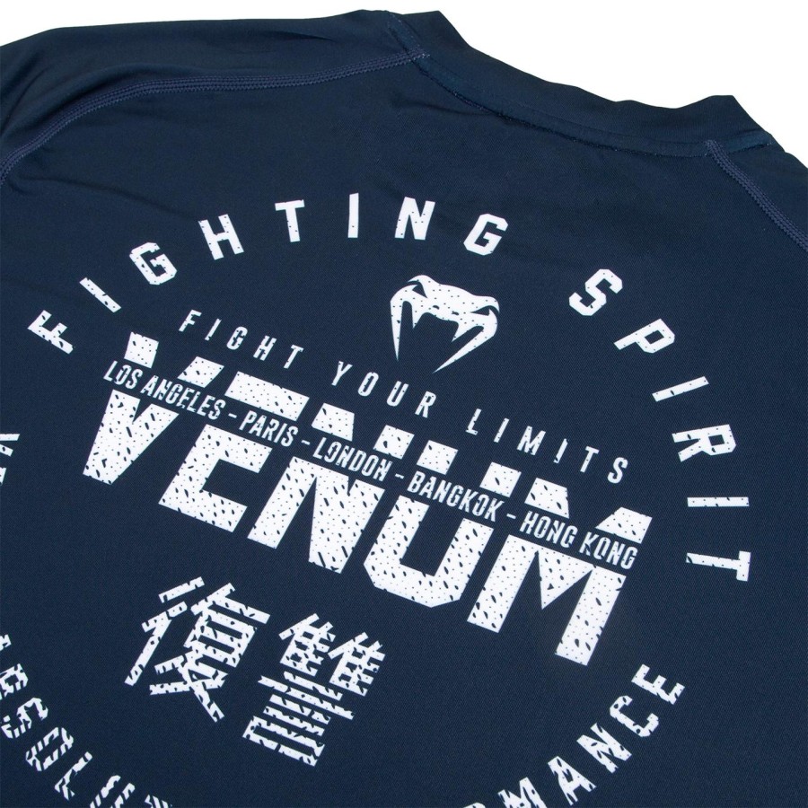 tričko venum signature dry tech - tmavě modrébílé