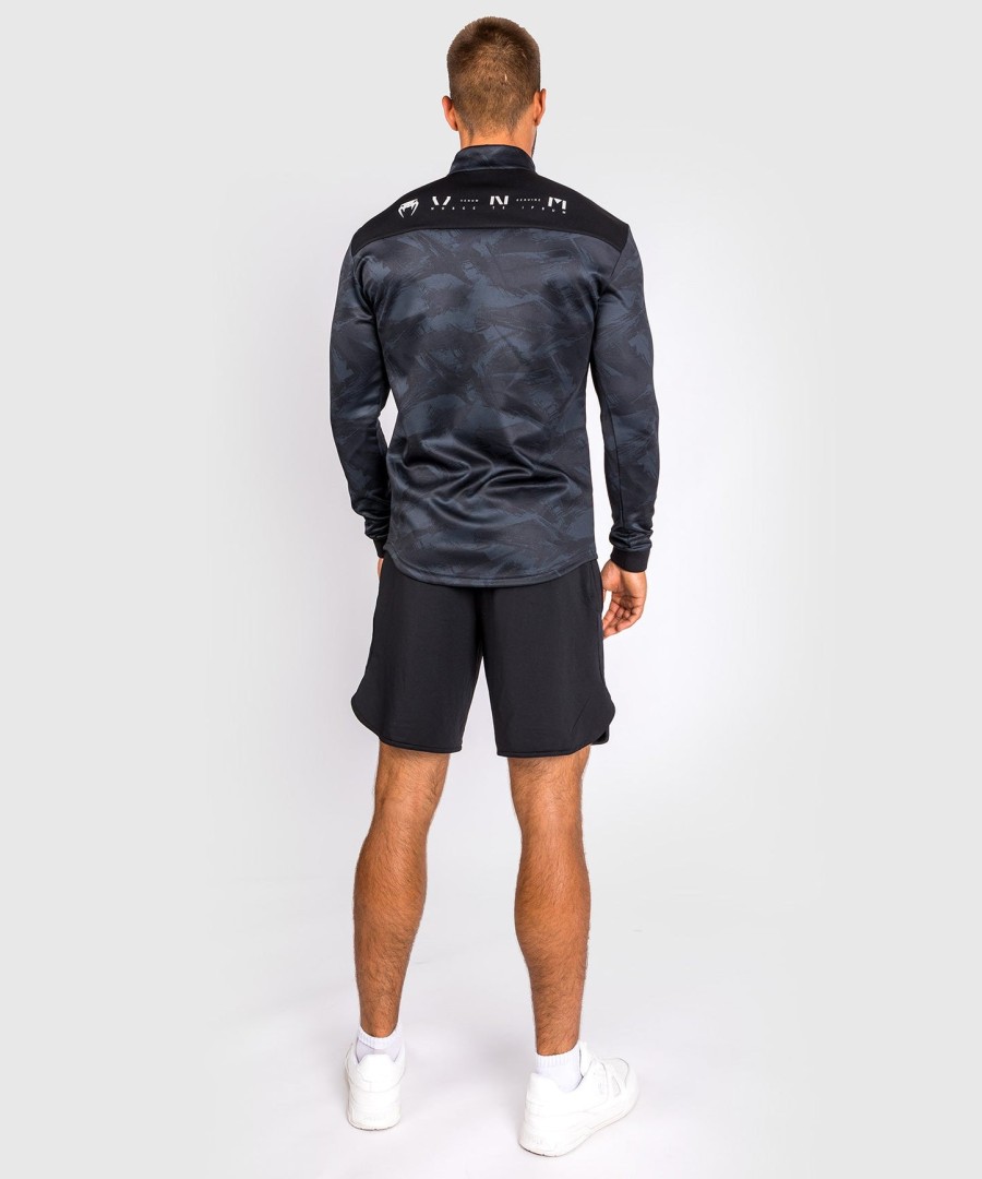 tričko venum electron 3.0 winter dry tech s dlouhým rukávem - černé