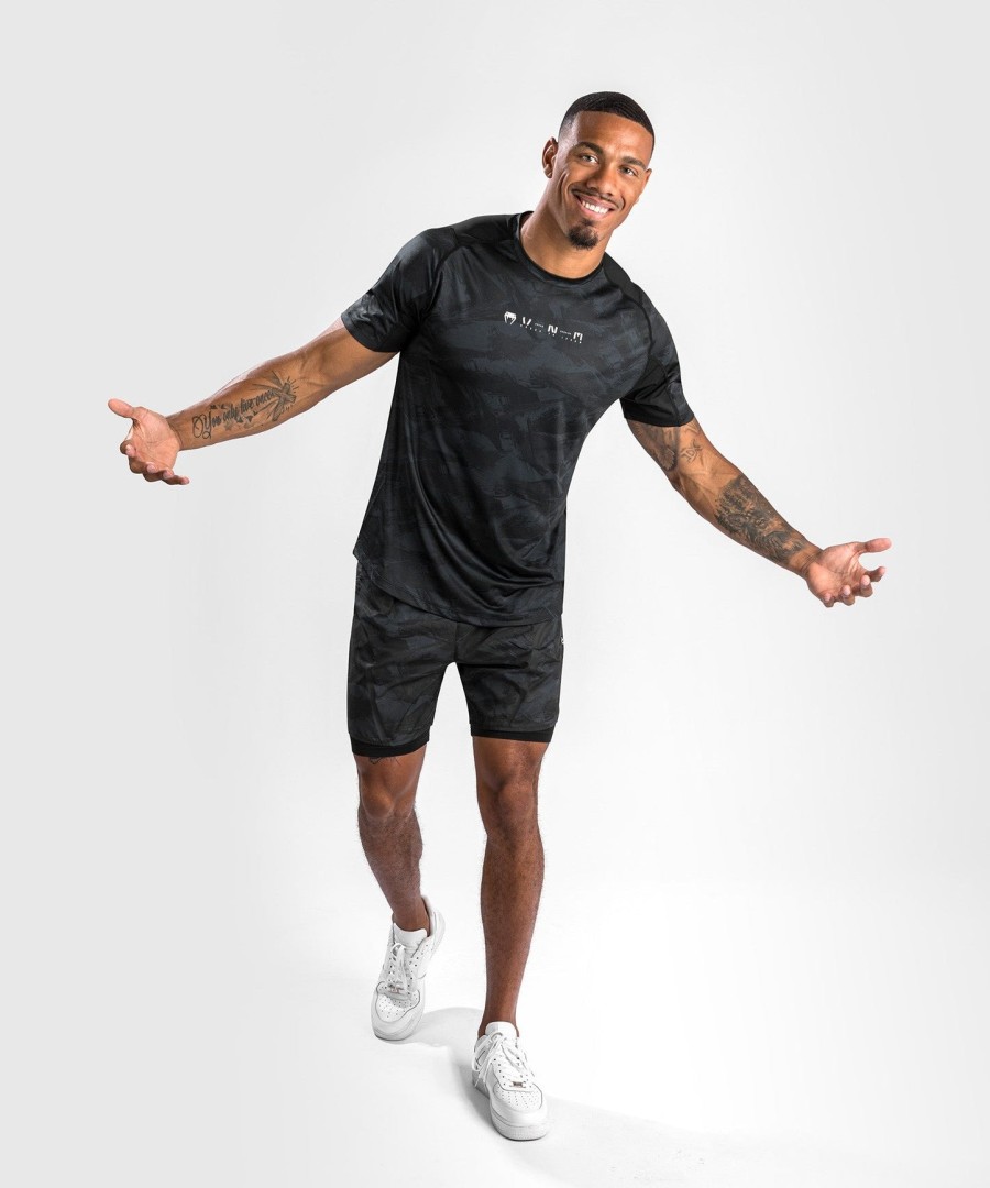 tričko venum electron 3.0 dry tech - krátký rukáv - černé