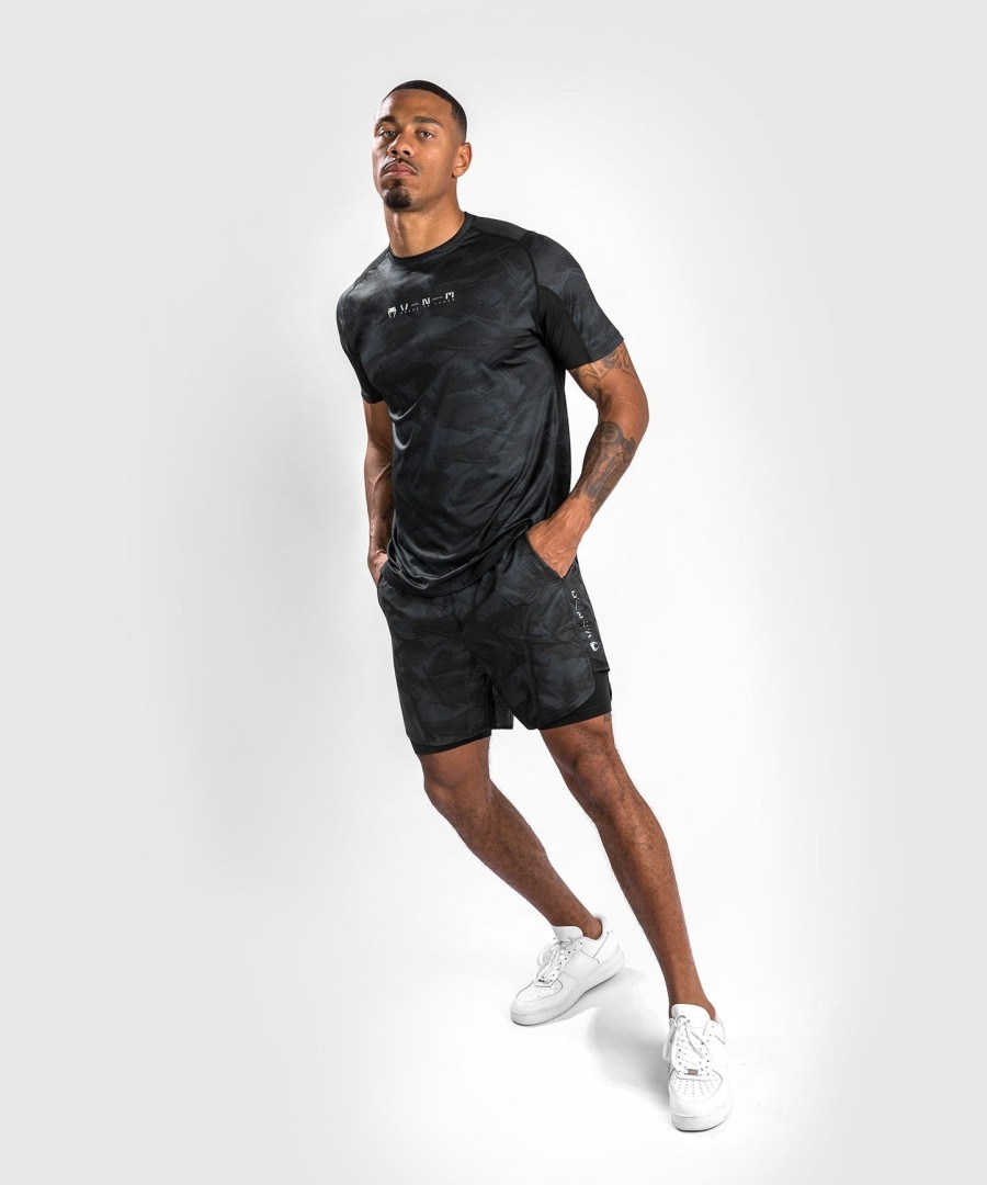 tričko venum electron 3.0 dry tech - krátký rukáv - černé