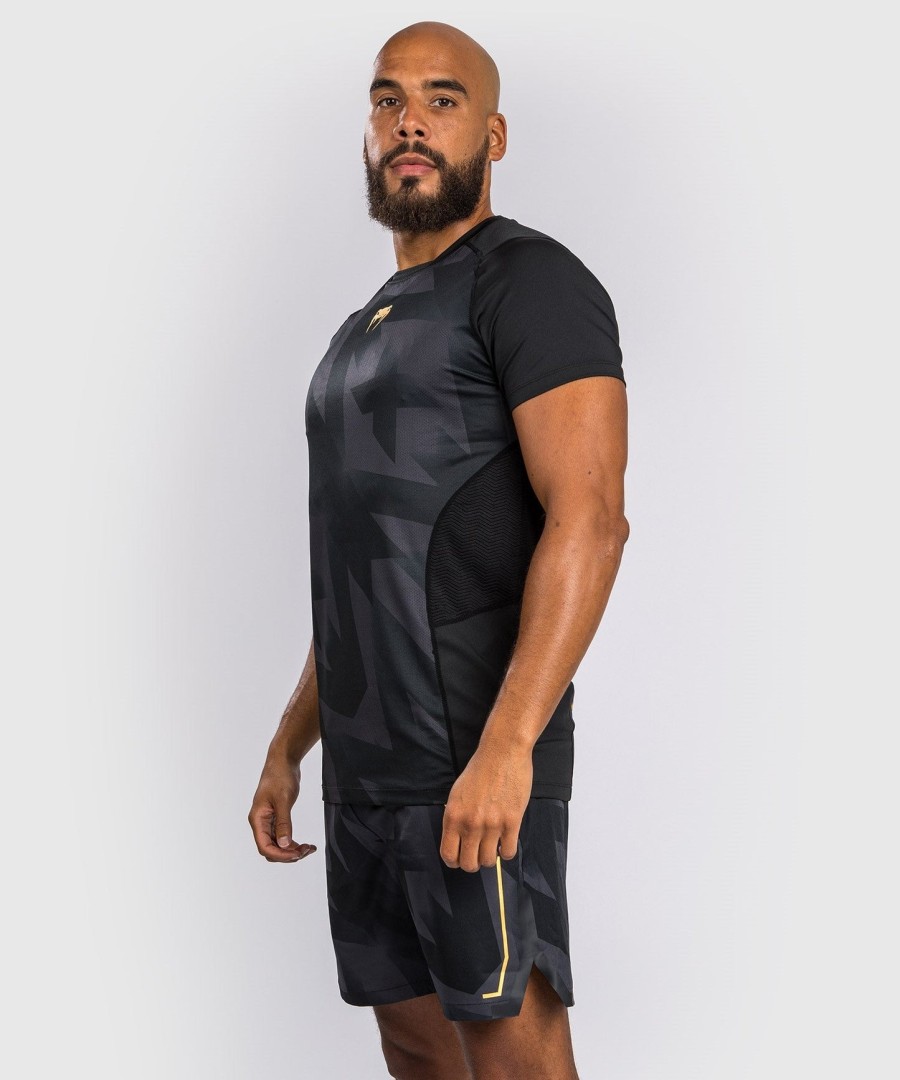 tričko venum razor dry tech - černozlaté