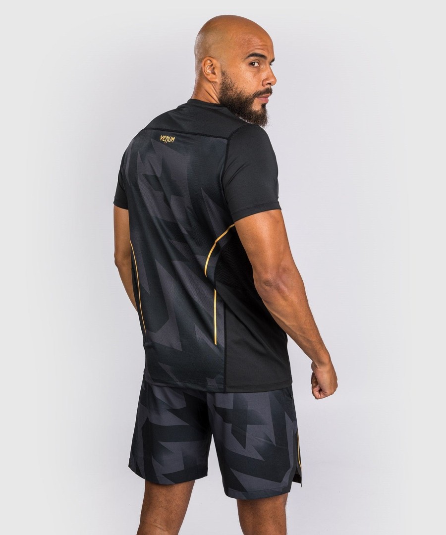 tričko venum razor dry tech - černozlaté