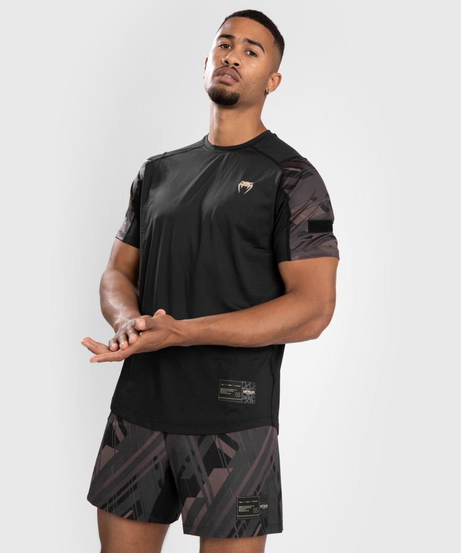 tričko venum tecmo 2.0 dry tech - černéhnědé