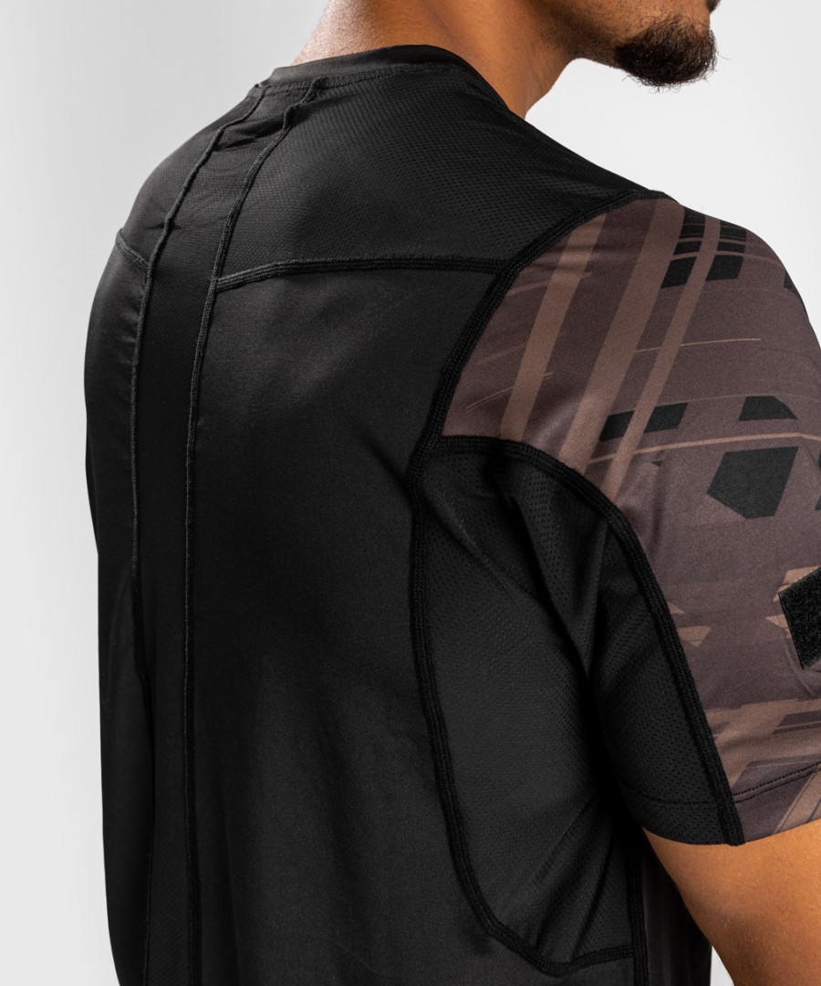 tričko venum tecmo 2.0 dry tech - černéhnědé
