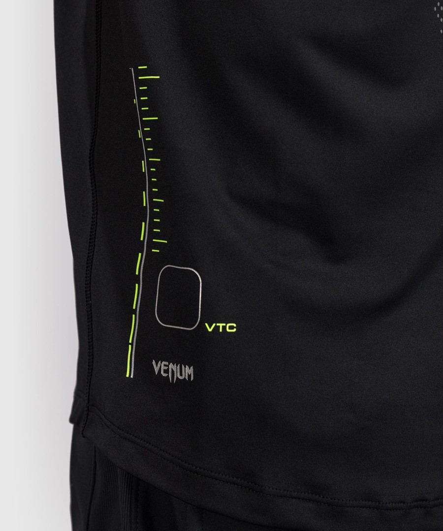 tričko venum training camp 4.0 dry tech - černéneonově zelené
