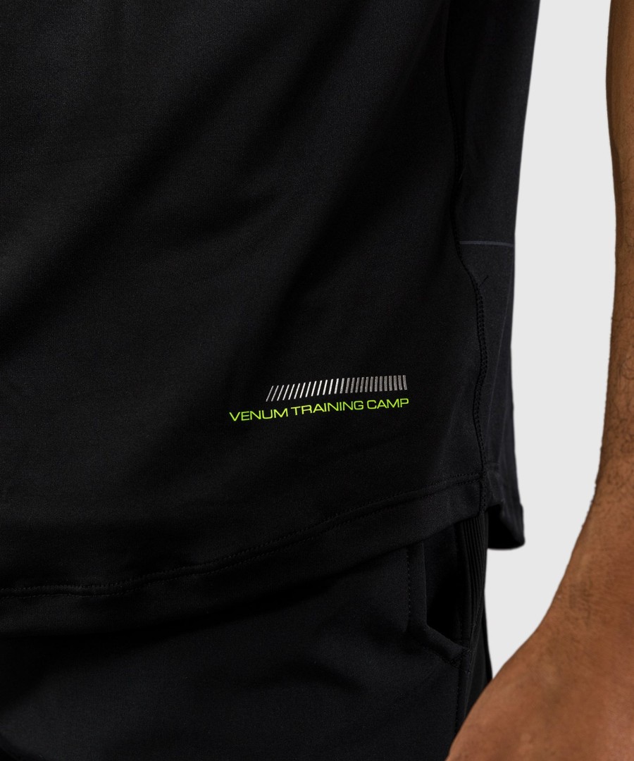 tričko venum training camp 4.0 dry tech - černéneonově zelené