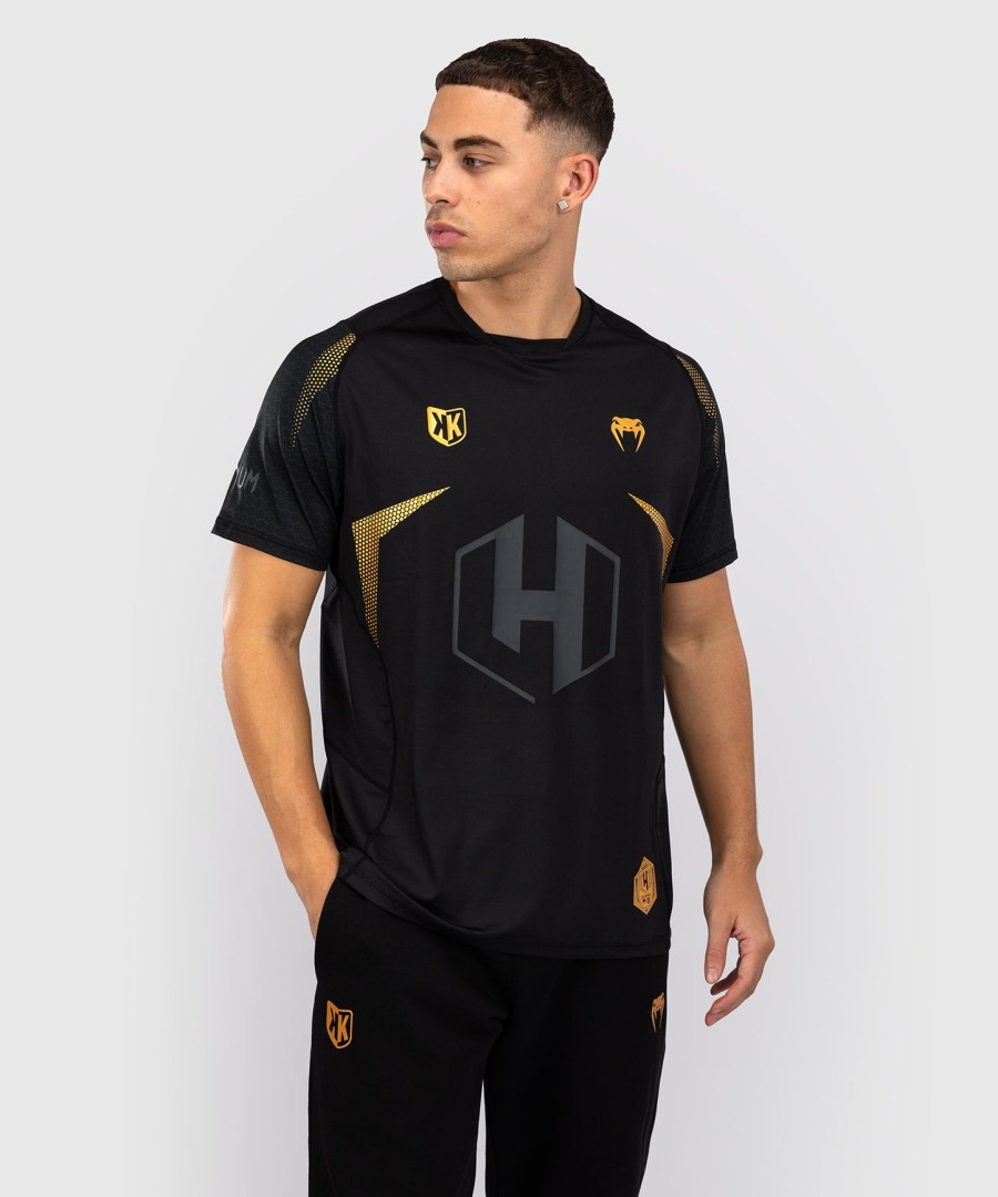 tričko fk x venum hexagone mma - černozlaté