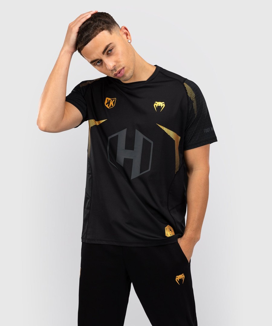 tričko fk x venum hexagone mma - černozlaté
