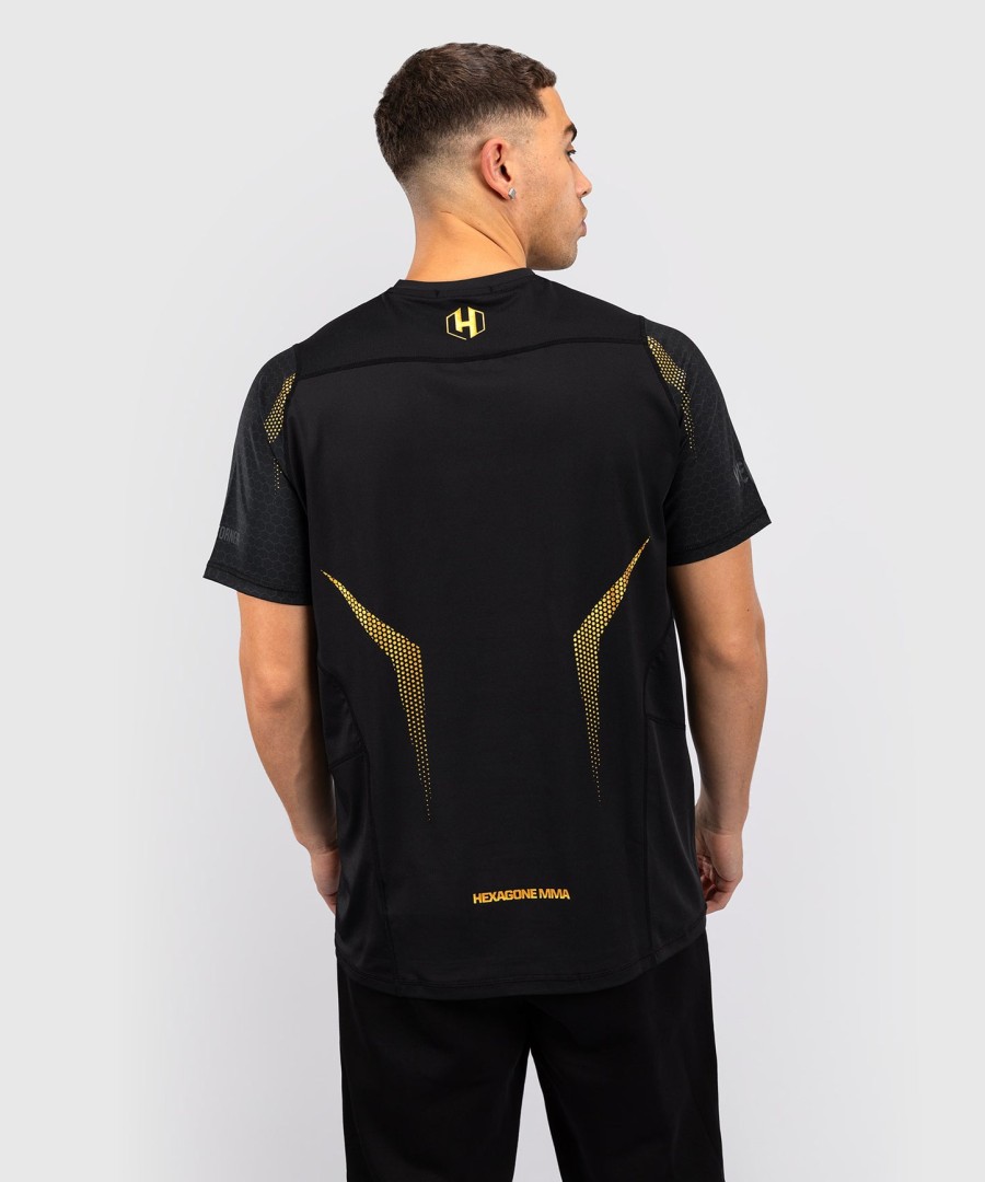 tričko fk x venum hexagone mma - černozlaté