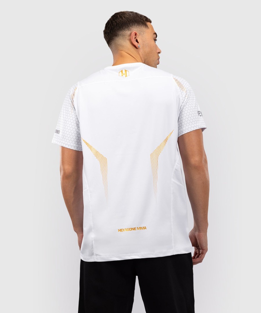 tričko fk x venum hexagone mma - bílozlaté
