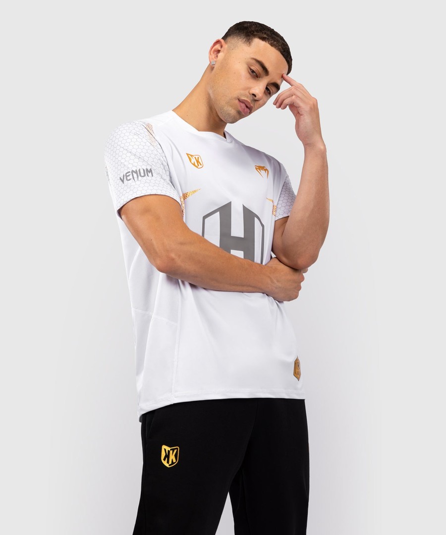 tričko fk x venum hexagone mma - bílozlaté