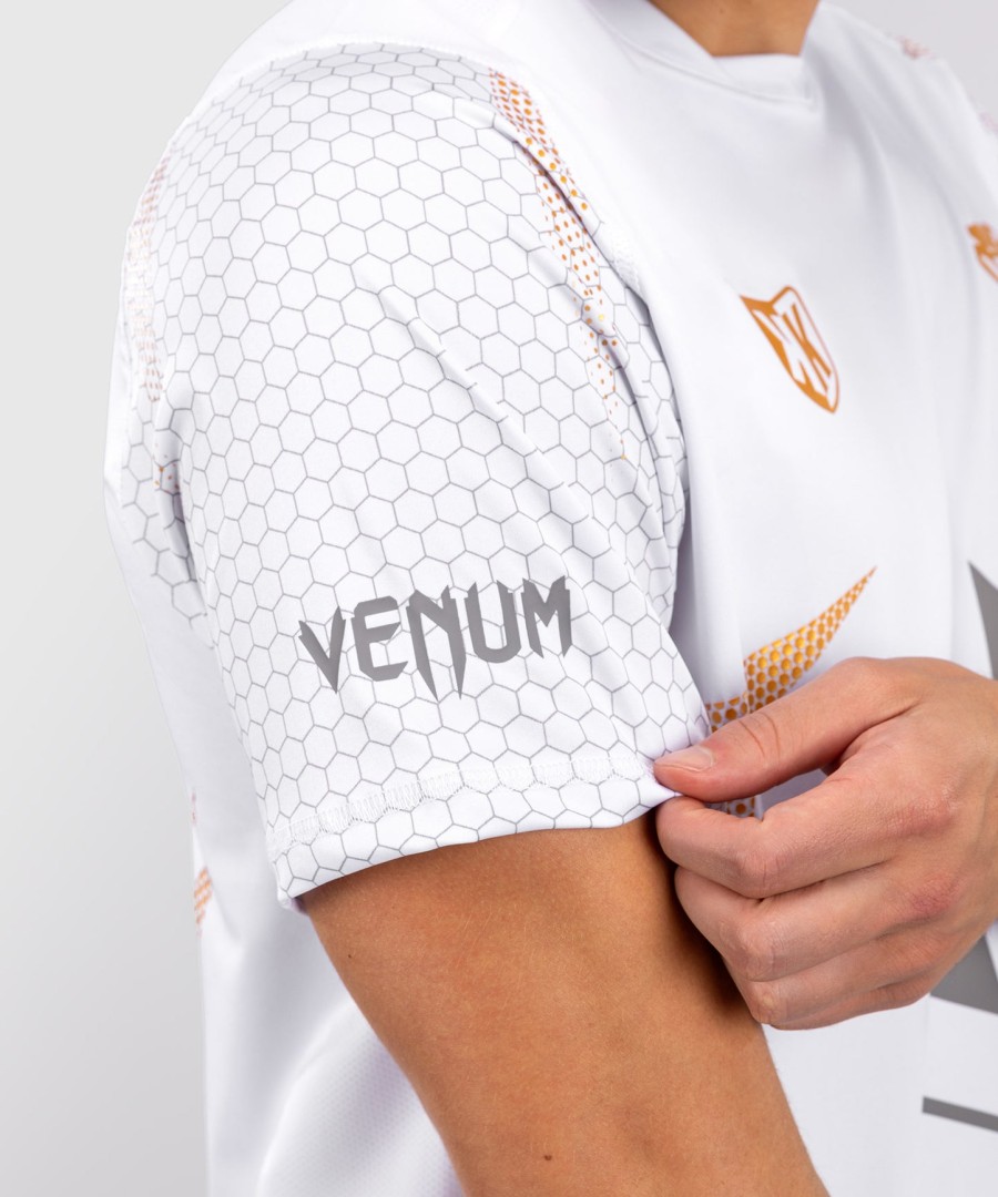 tričko fk x venum hexagone mma - bílozlaté