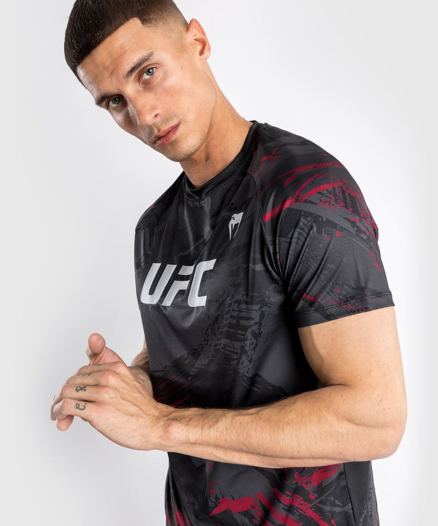 pánské tričko ufc venum authentic fight week 2.0 dry tech - černé