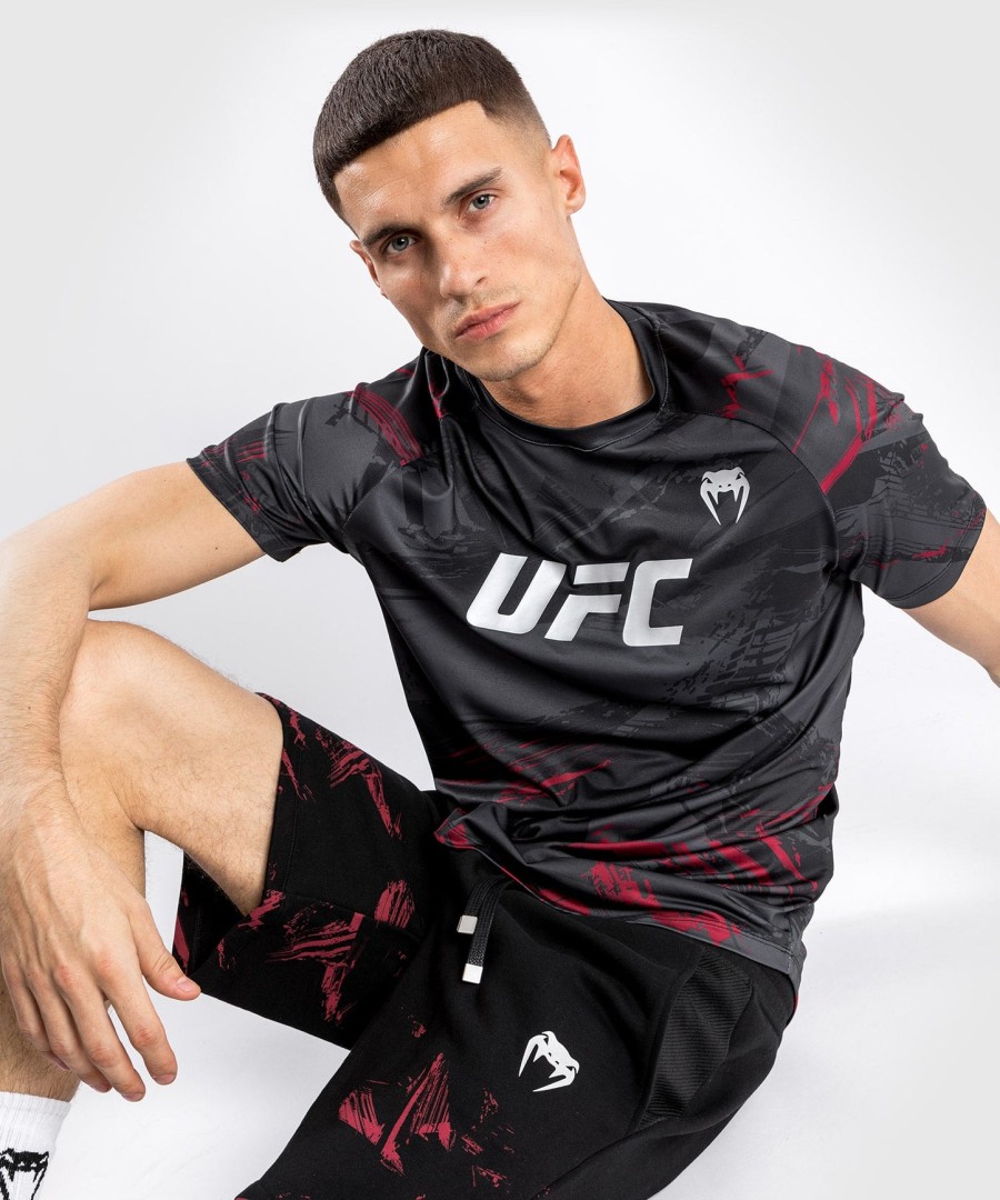pánské tričko ufc venum authentic fight week 2.0 dry tech - černé