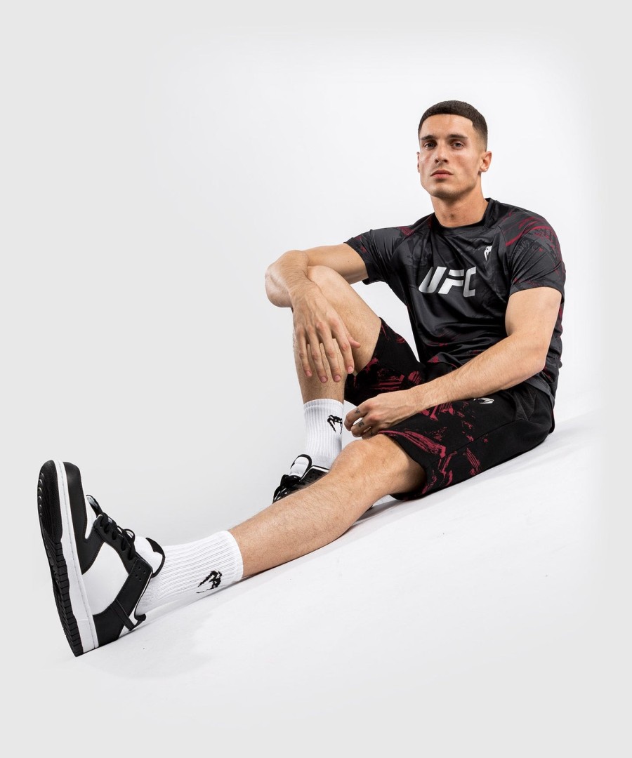 pánské tričko ufc venum authentic fight week 2.0 dry tech - černé