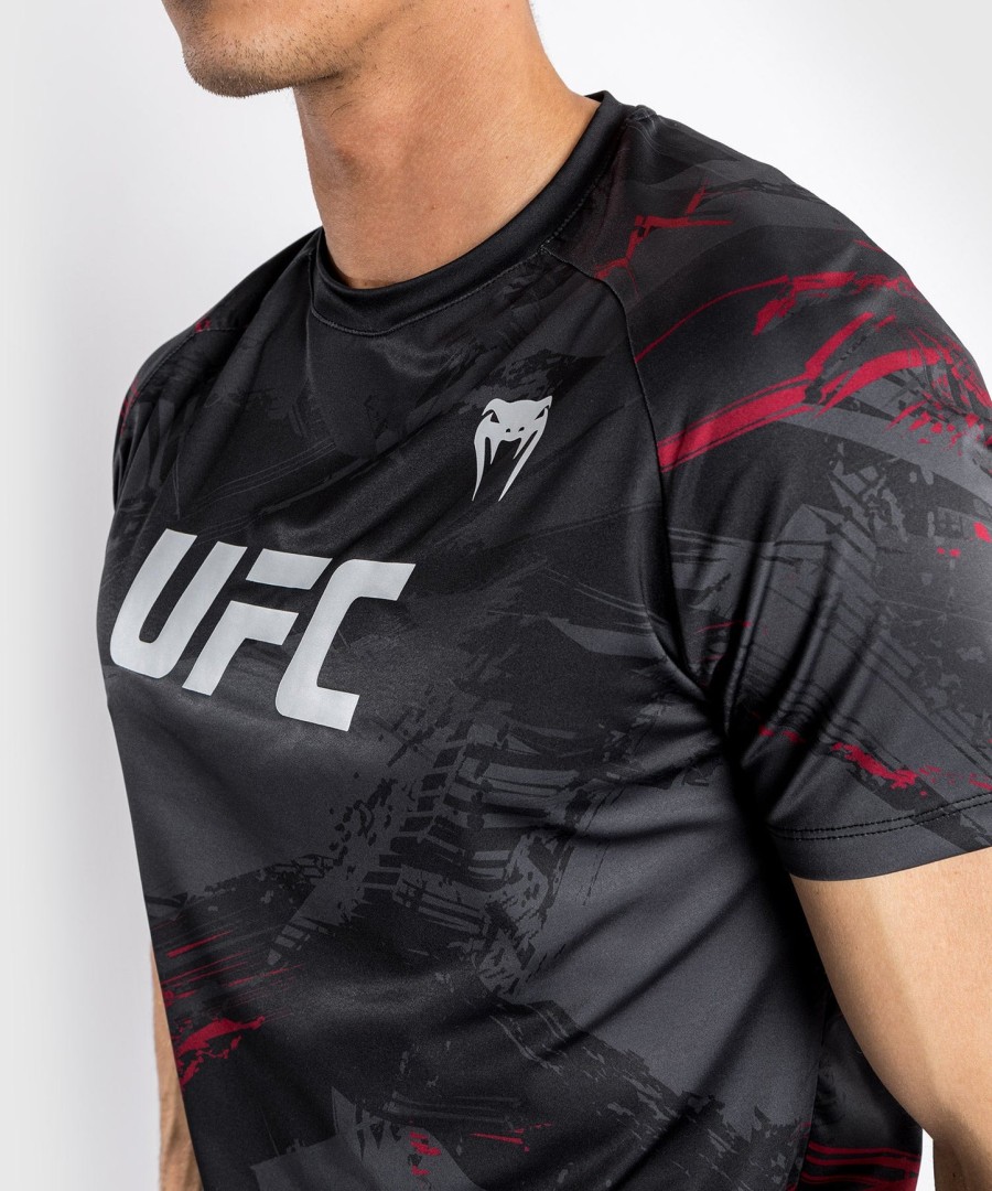 pánské tričko ufc venum authentic fight week 2.0 dry tech - černé