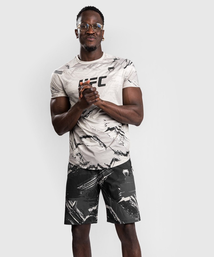 pánské tričko ufc venum authentic fight week 2.0 dry tech - pískové