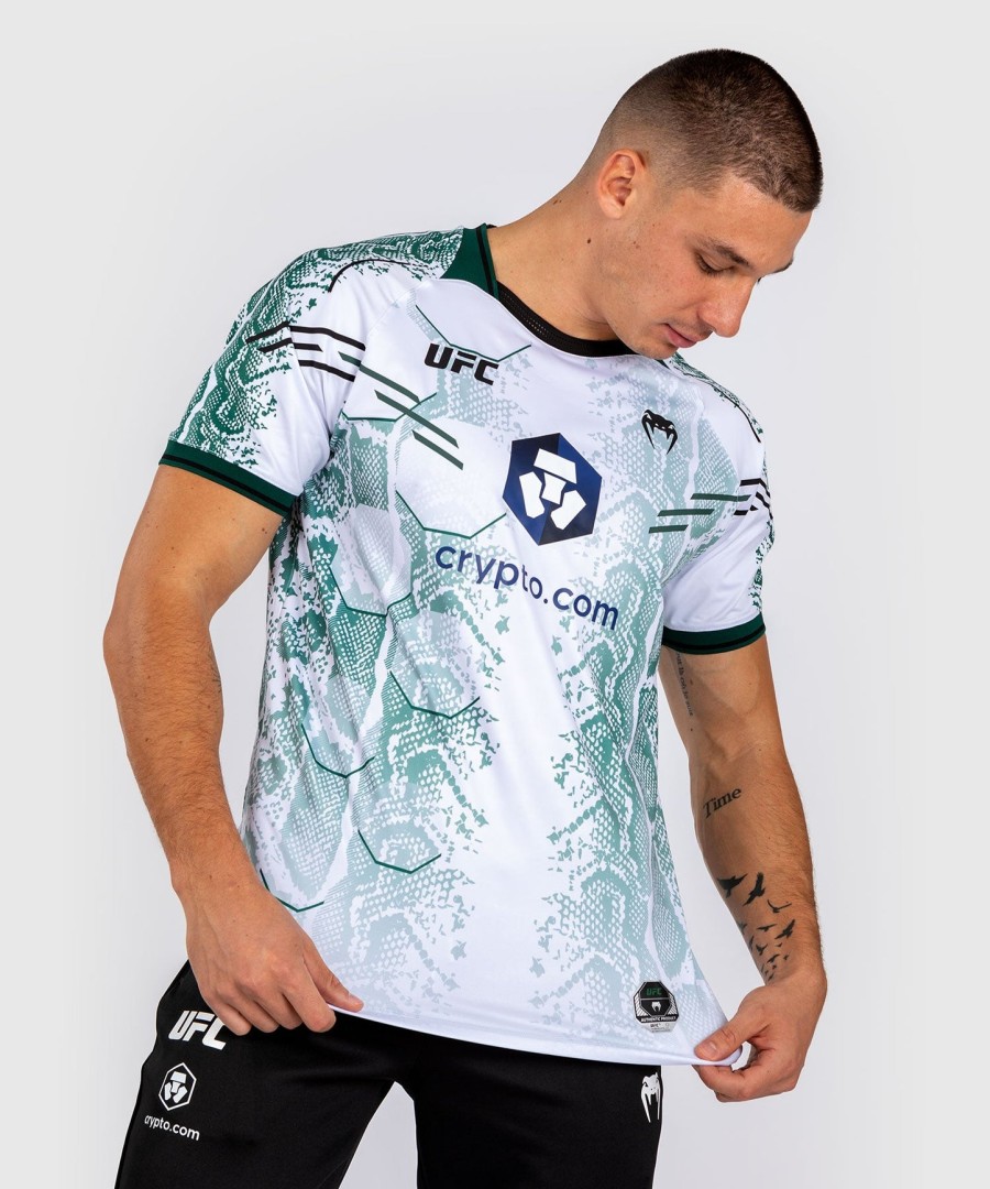 pánský autentický dres ufc adrenaline by venum fight night - emerald edition - bílýzelený
